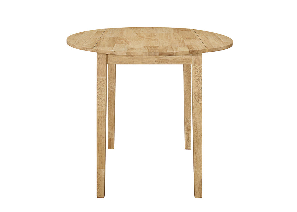 Bucknell 3-piece Round Drop Leaf Dining Table Set Natural
