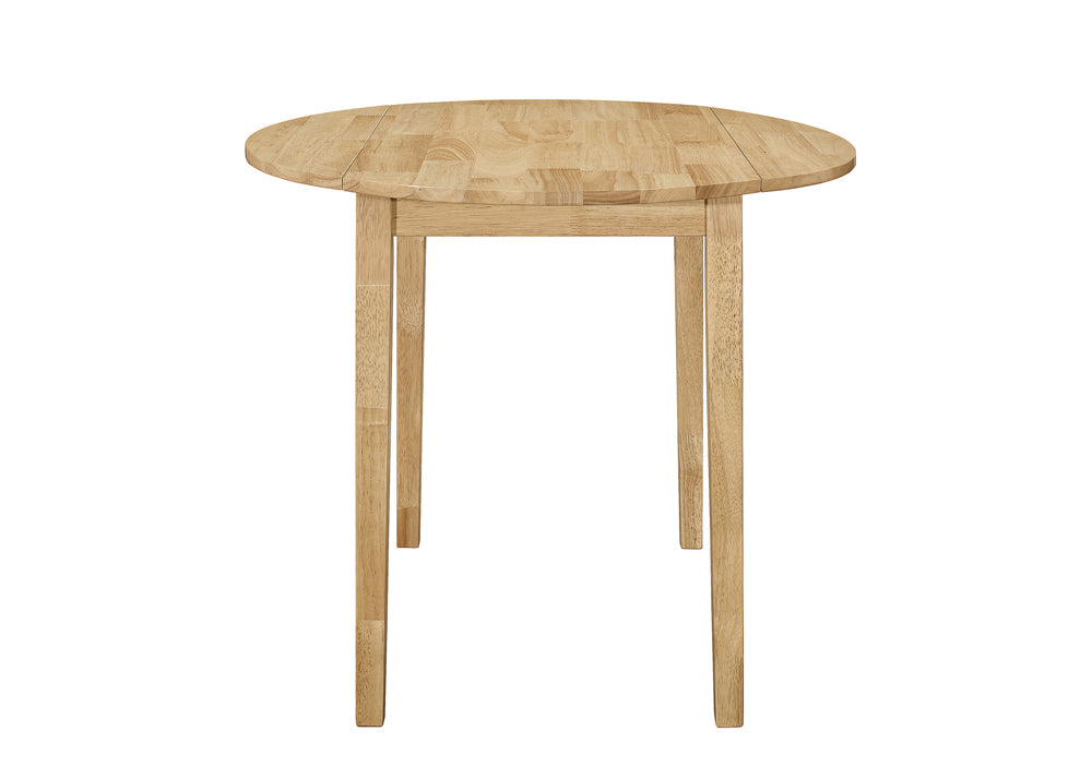 Bucknell 3-piece Round Drop Leaf Dining Table Set Natural