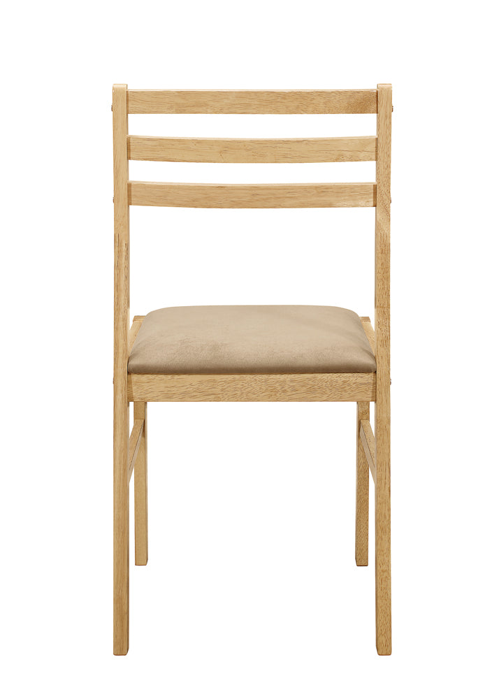 Bucknell 3-piece Round Drop Leaf Dining Table Set Natural