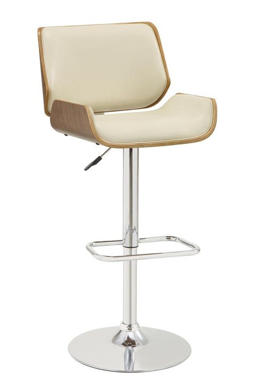 G130503 Contemporary Ecru Adjustable Height Bar Stool - ATL FURNITURE