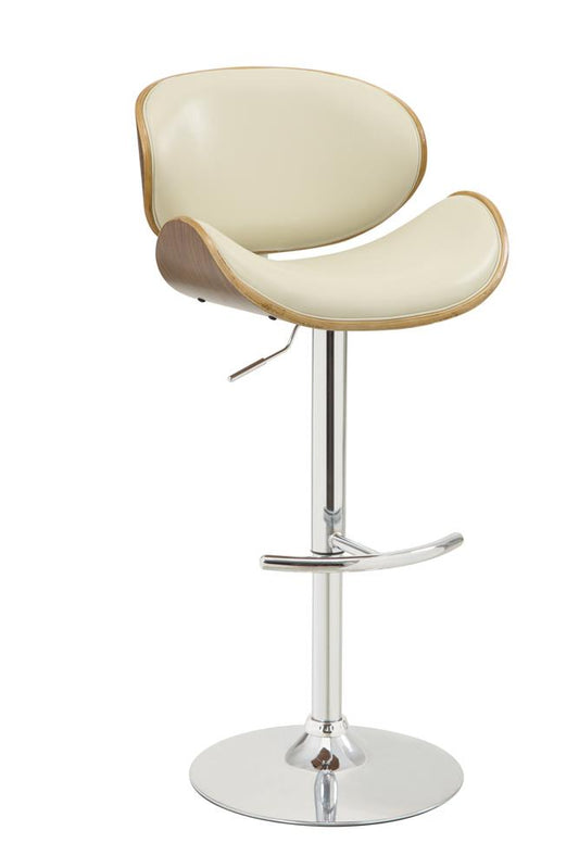 G130505 Contemporary Cream Adjustable Height Bar Stool - ATL FURNITURE