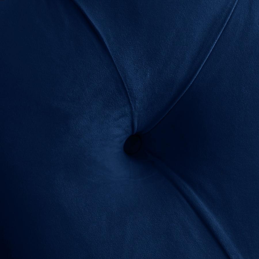 Kira Velvet Queen Bed In Navy - Kiranavy-Q - ATL FURNITURE