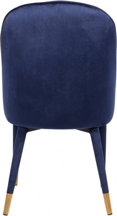 Belle Velvet Dining Chair Set Of 2 In Navy - 811Navy-C - ATL FURNITURE