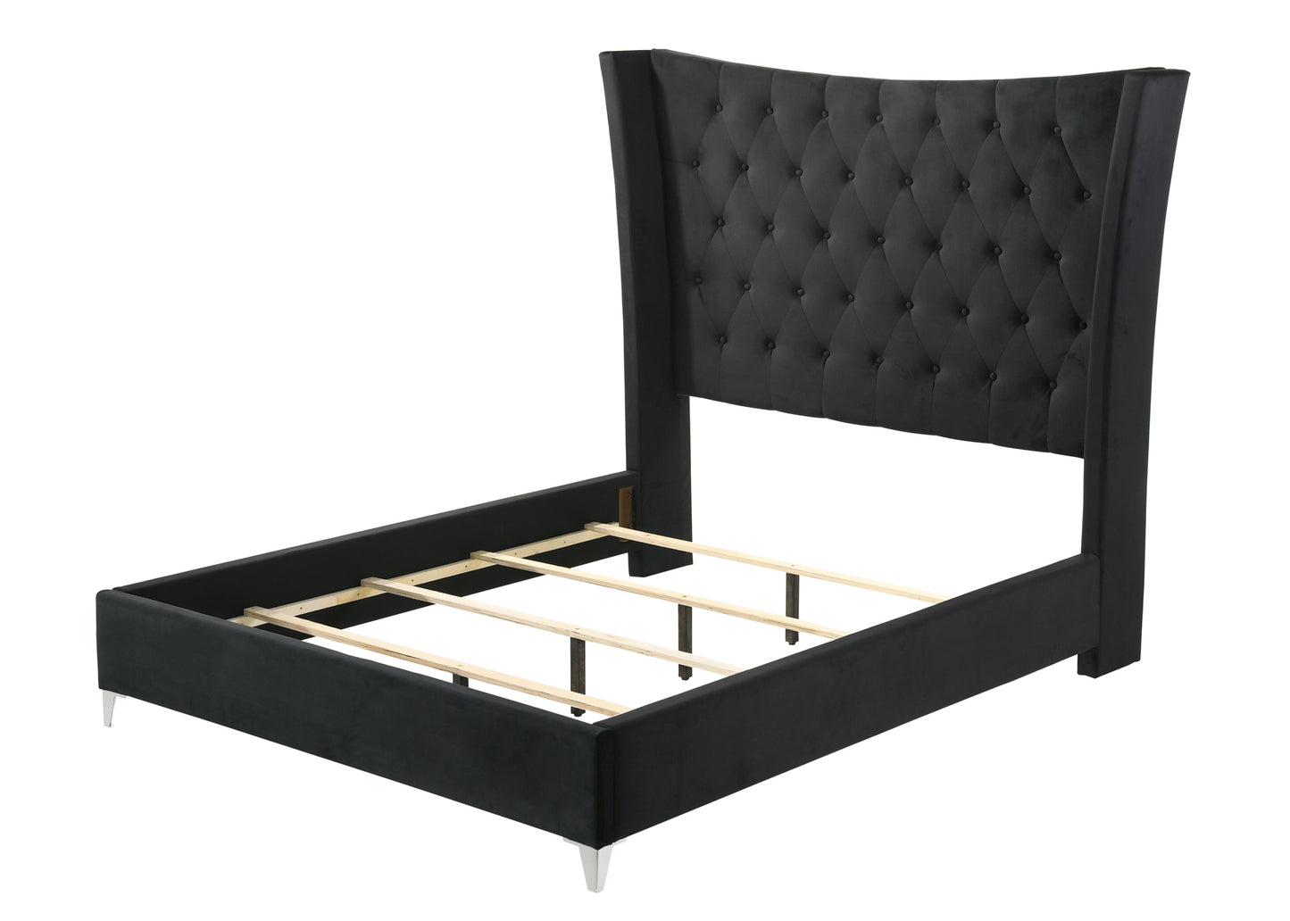 Emerald King Bed Black