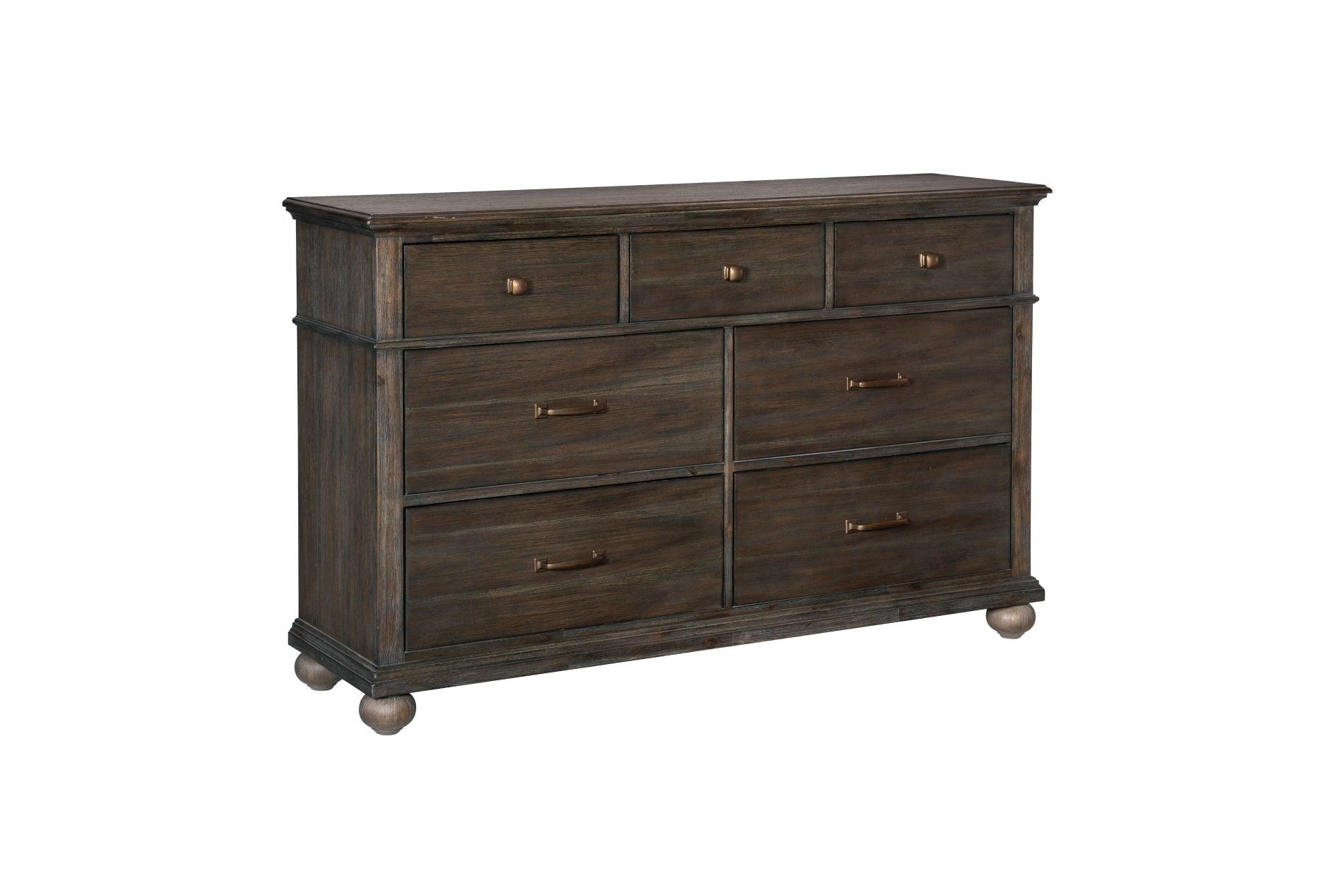 Homelegance - Motsinger Dresser And Mirror In Brown - 1400-Dm - ATL FURNITURE