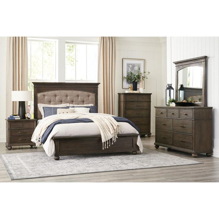 Homelegance - Motsinger 6 Piece Queen Bedroom Set In Brown - 1400-1-6Set - ATL FURNITURE