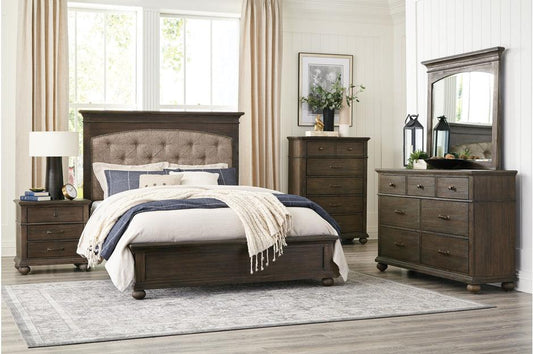 Homelegance - Motsinger 5 Piece Eastern King Bedroom Set In Brown - 1400K-1Ek-5Set - ATL FURNITURE