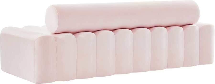 Melody Velvet Sofa In Pink - ATL FURNITURE