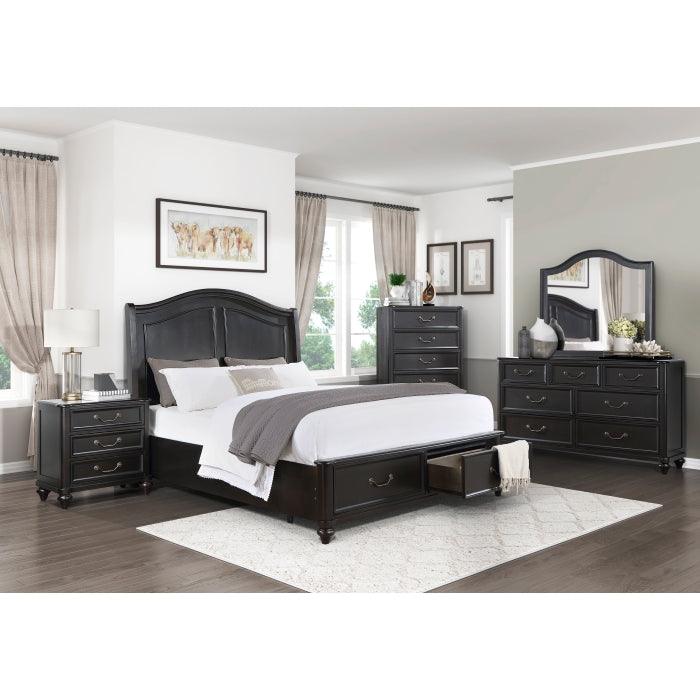 Homelegance - Herman 5 Piece Queen Bedroom Set In Charcoal Brown - 1420-1*5 - ATL FURNITURE