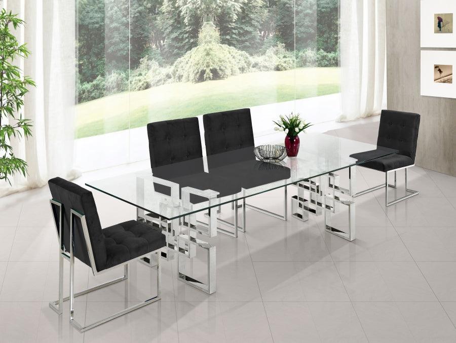 Meridian Furniture - Alexis Dining Table In Chrome - 731-T - ATL FURNITURE