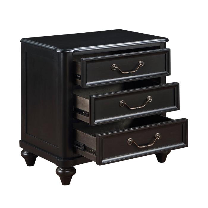 Homelegance - Herman Night Stand In Charcoal Brown - 1420-4 - ATL FURNITURE