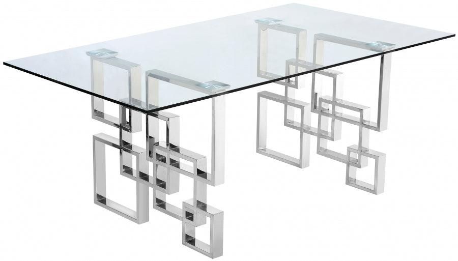 Meridian Furniture - Alexis Dining Table In Chrome - 731-T - ATL FURNITURE