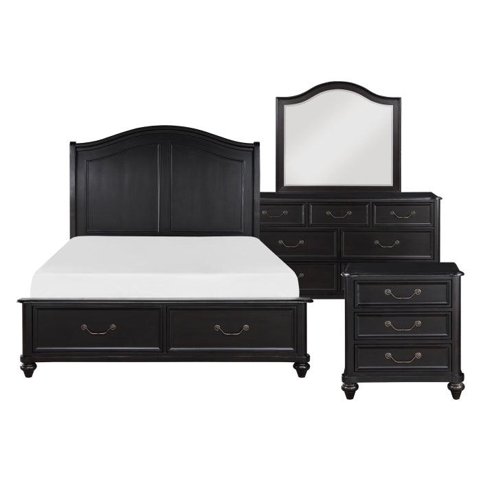 Homelegance - Herman 4 Piece Queen Bedroom Set In Charcoal Brown - 1420-1*4 - ATL FURNITURE