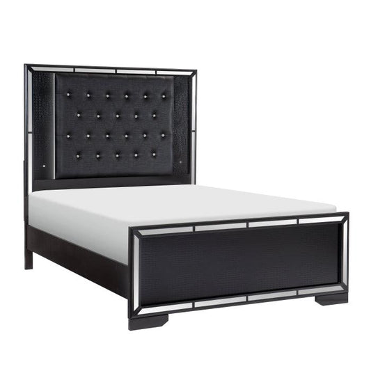 Homelegance - Aveline Queen Bed In Black - 1428Bk-1* - ATL FURNITURE