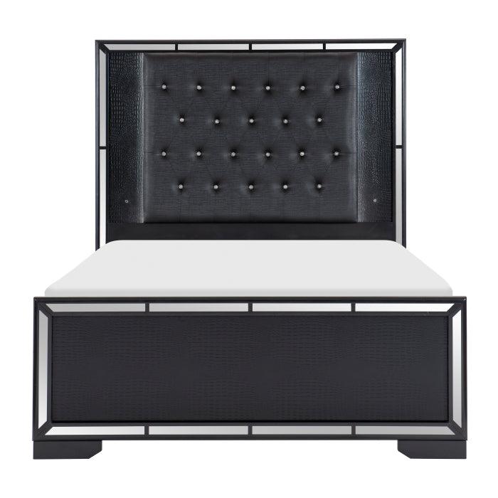 Homelegance - Aveline Queen Bed In Black - 1428Bk-1* - ATL FURNITURE
