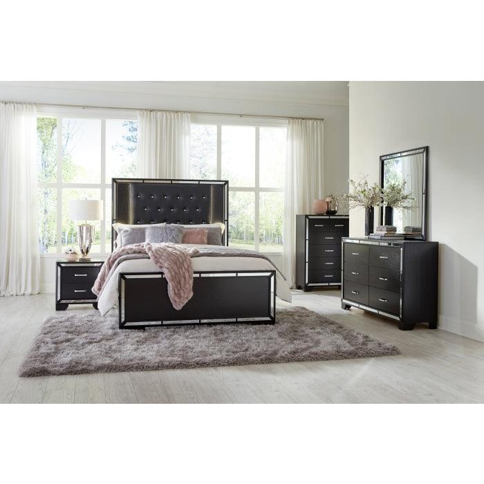 Homelegance - Aveline Night Stand In Black - 1428Bk-4 - ATL FURNITURE