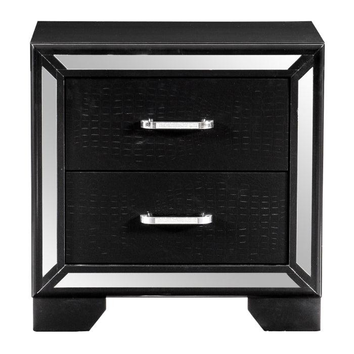 Homelegance - Aveline Night Stand In Black - 1428Bk-4 - ATL FURNITURE