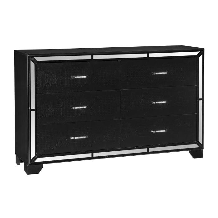 Homelegance - Aveline Dresser In Black - 1428Bk-5 - ATL FURNITURE