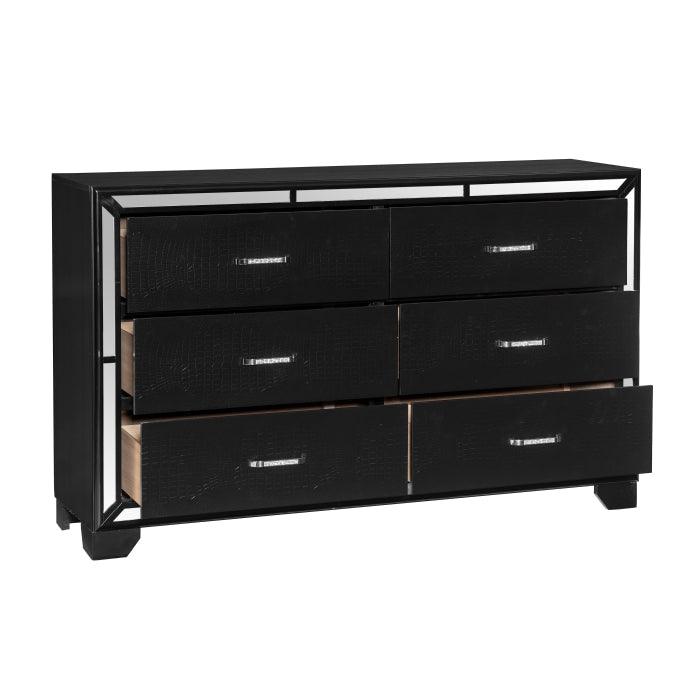 Homelegance - Aveline Dresser In Black - 1428Bk-5 - ATL FURNITURE