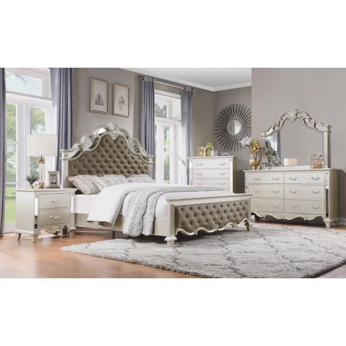 Ever Eastern King Bed In Champagne - 1429K-1Ek* - ATL FURNITURE