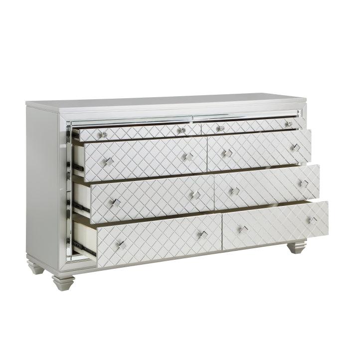 Homelegance - Leesa Dresser In Silver - 1430-5 - ATL FURNITURE