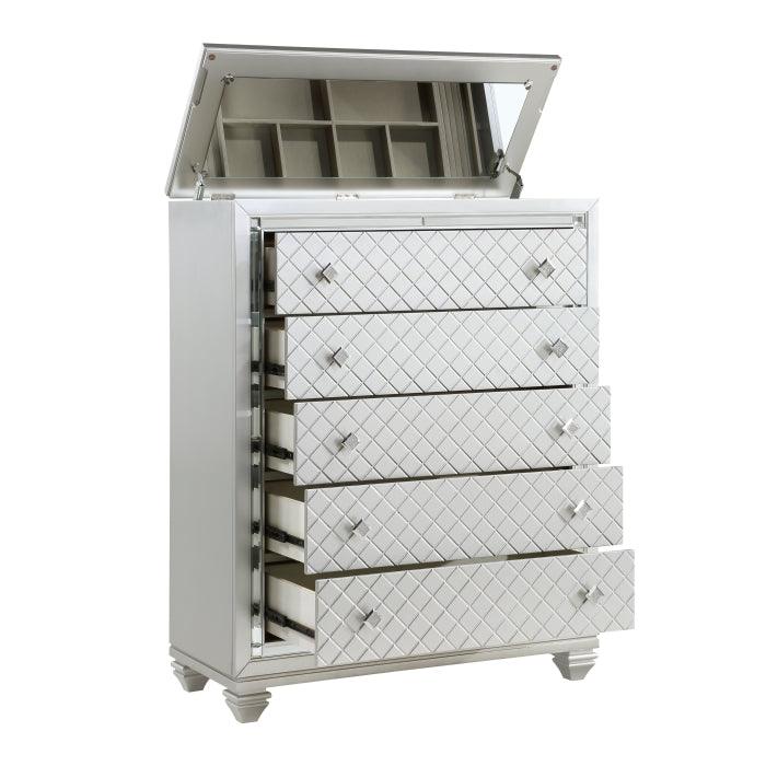 Homelegance - Leesa Chest In Silver - 1430-9 - ATL FURNITURE