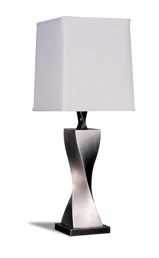 Accent Contemporary Antique Silver Table Lamp - ATL FURNITURE