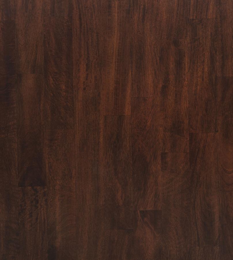 Barton 5-Piece Round Wood Dining Table Set Dark Brown