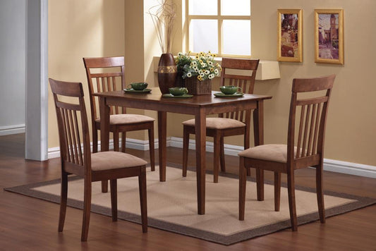 G150430 Casual Chestnut Five-Piece Dining Set - ATL FURNITURE