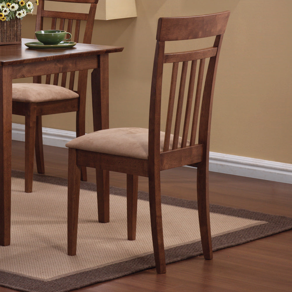 Robles 5-piece Dining Set Chestnut and Tan