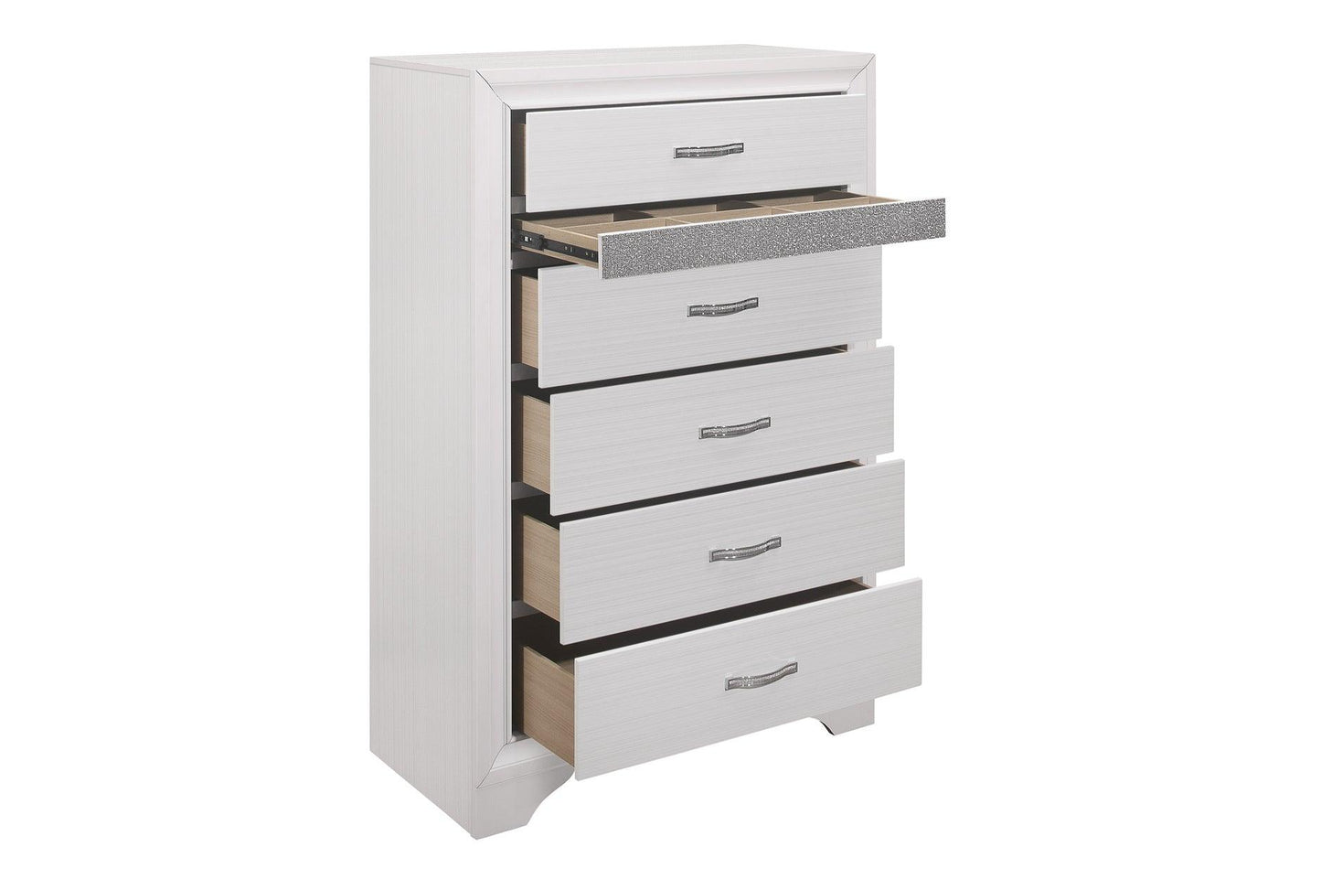 Homelegance - Luster Chest In White - 1505W-9 - ATL FURNITURE