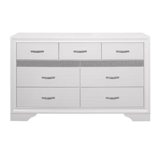 Homelegance - Luster Dresser In White - 1505W-5 - ATL FURNITURE