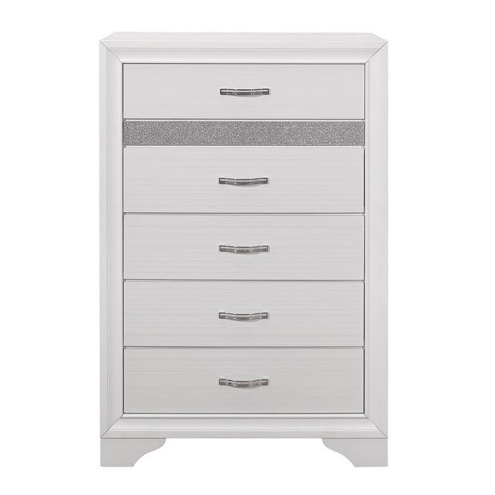 Homelegance - Luster Chest In White - 1505W-9 - ATL FURNITURE