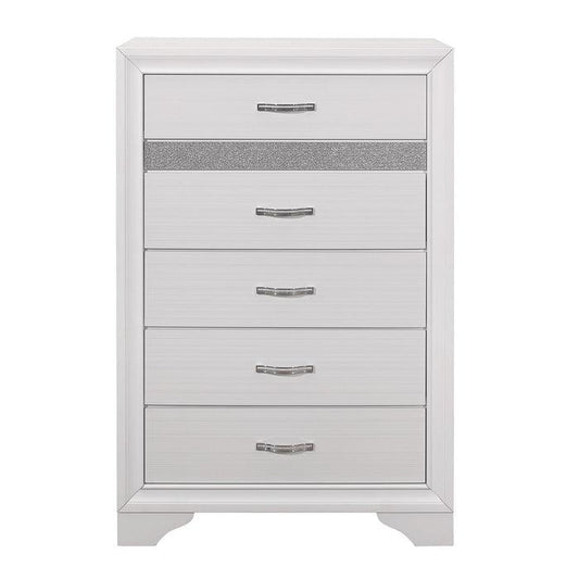 Homelegance - Luster Chest In White - 1505W-9 - ATL FURNITURE