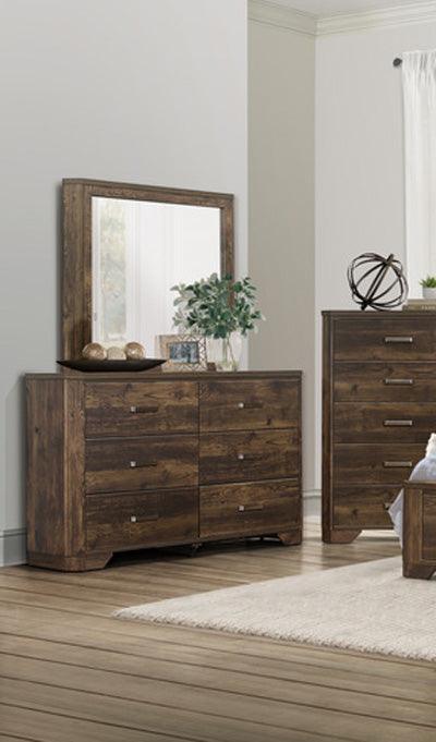 Homelegance - Jocelyn Dresser With Mirror In Rustic Brown - 1509-6 - ATL FURNITURE