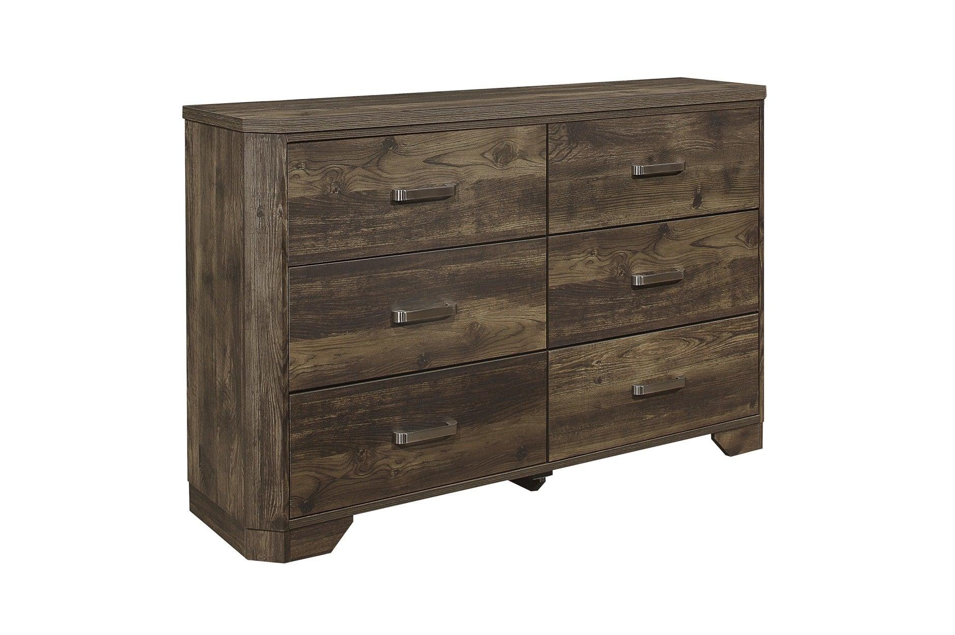 Homelegance - Jocelyn Dresser With Mirror In Rustic Brown - 1509-6 - ATL FURNITURE