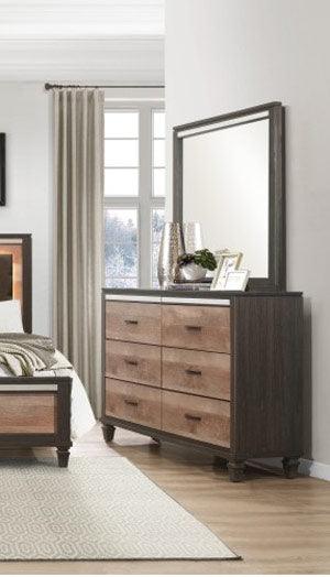 Homelegance - Danridge Dresser And Mirror In Brown - 1518-6 - ATL FURNITURE