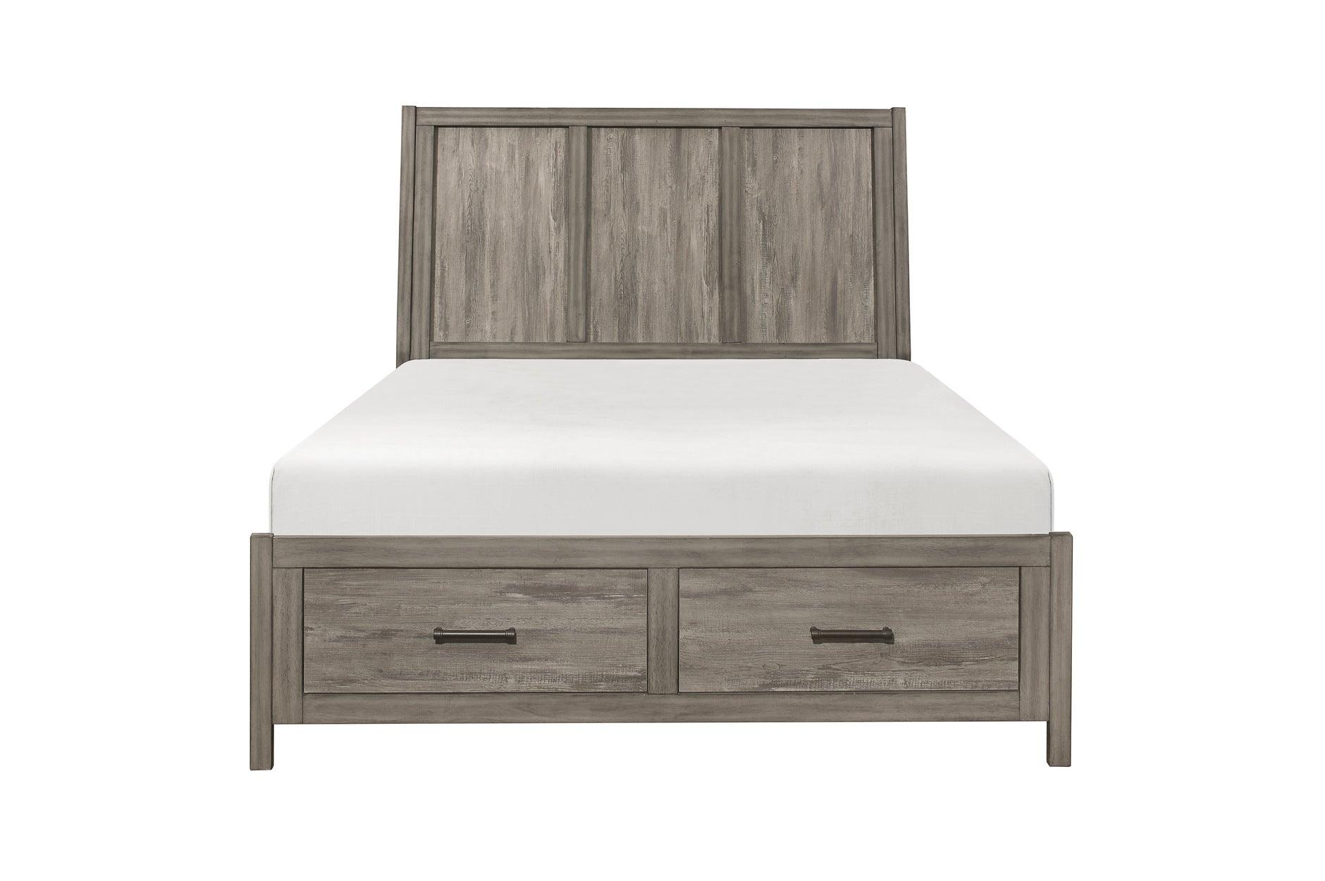 Homelegance - Bainbridge 5 Piece Queen Bedroom Set In Weathered Gray - 1526-1-5Set - ATL FURNITURE