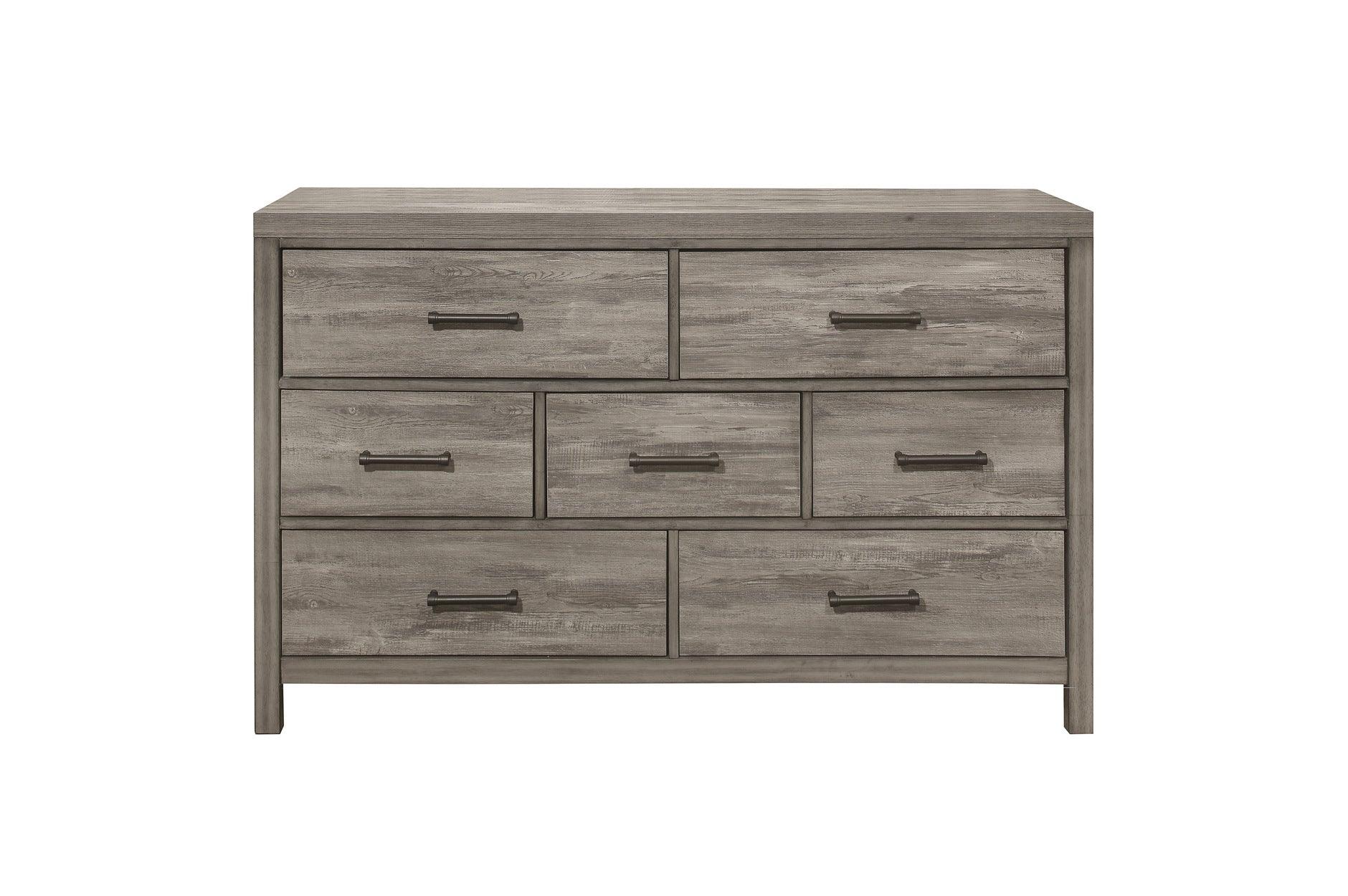 Homelegance - Bainbridge 6 Piece Eastern King Bedroom Set In Weathered Gray - 1526K-1Ek-6Set - ATL FURNITURE