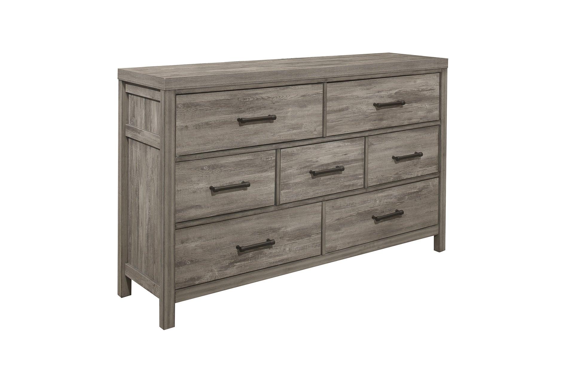 Homelegance - Bainbridge 5 Piece Queen Bedroom Set In Weathered Gray - 1526-1-5Set - ATL FURNITURE