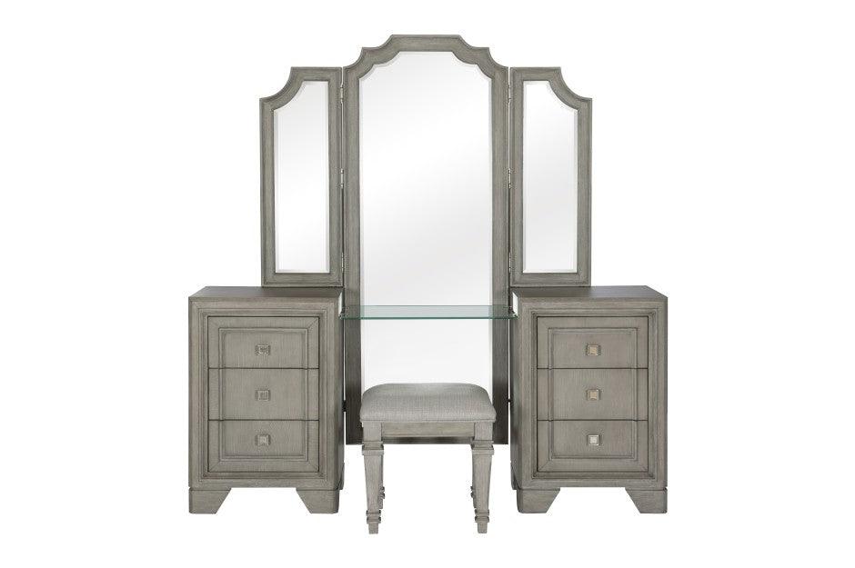 Homelegance - Colchester Vanity Dresser With Mirror In Driftwood Gray - 1546-15* - ATL FURNITURE