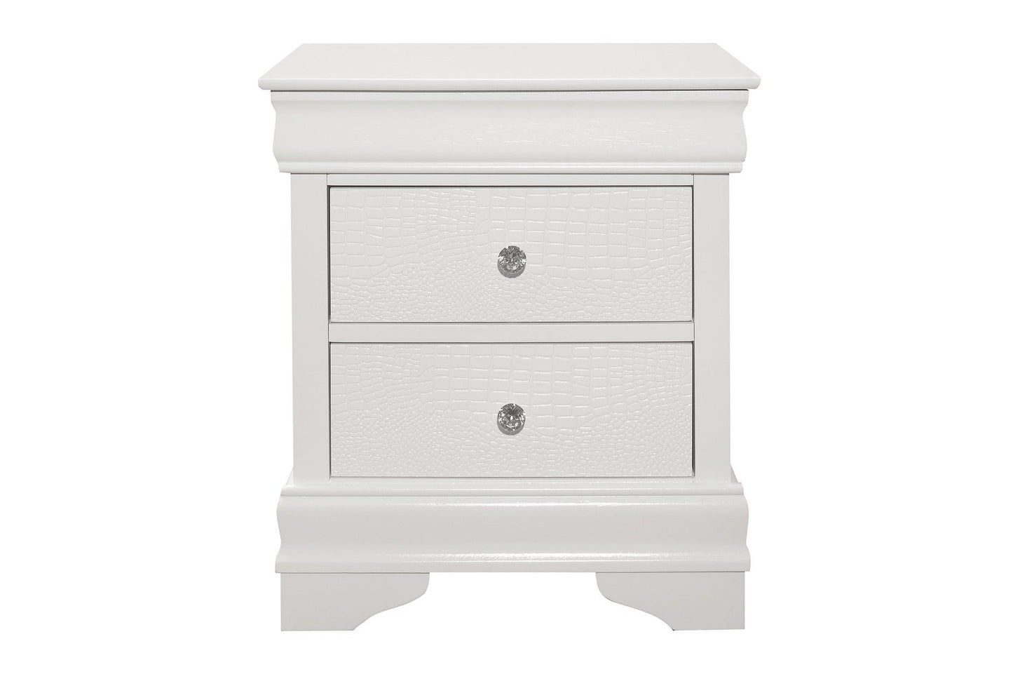 Homelegance - Lana Night Stand In White - 1556W-4 - ATL FURNITURE