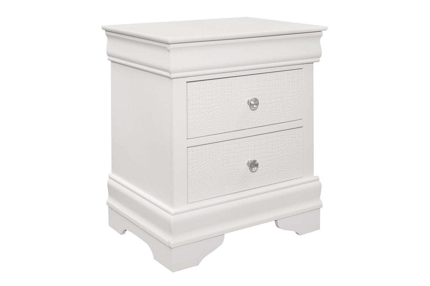 Homelegance - Lana Night Stand In White - 1556W-4 - ATL FURNITURE