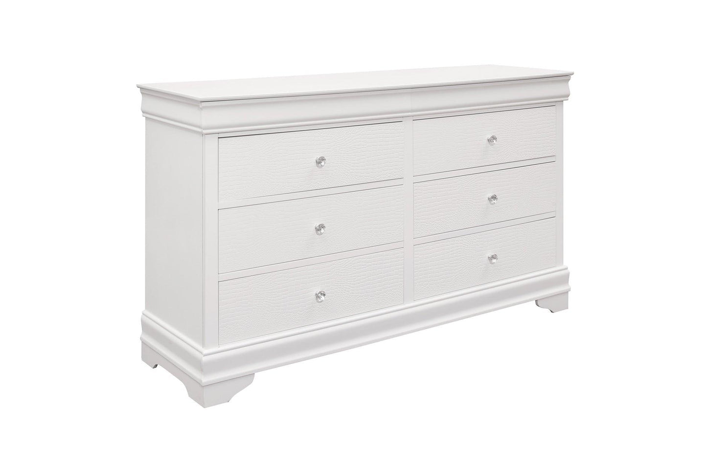 Homelegance - Lana 5 Piece Eastern King Bedroom Set In White - 1556Wk-1Ek-5Set - ATL FURNITURE