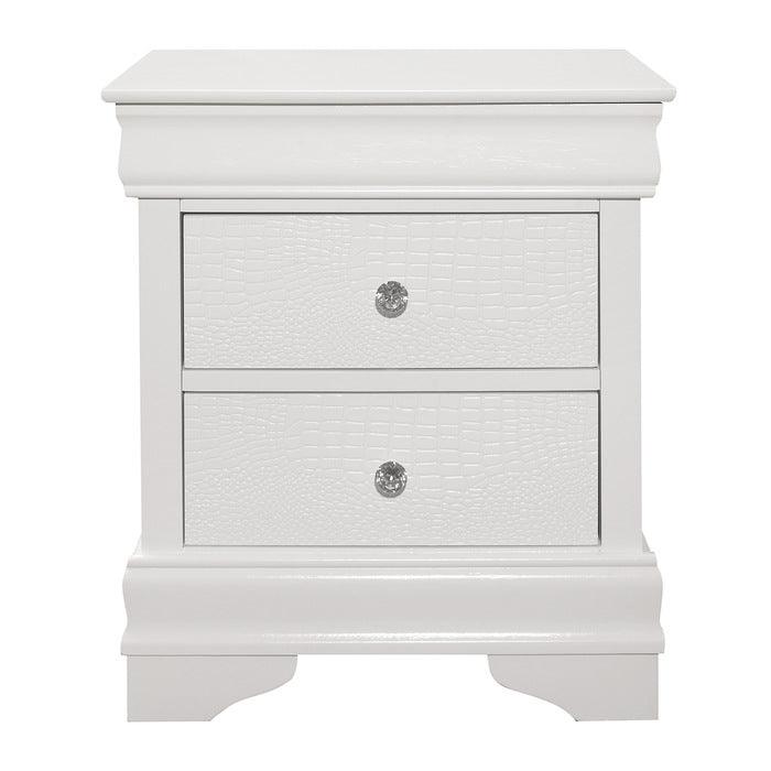 Homelegance - Lana Night Stand In White - 1556W-4 - ATL FURNITURE
