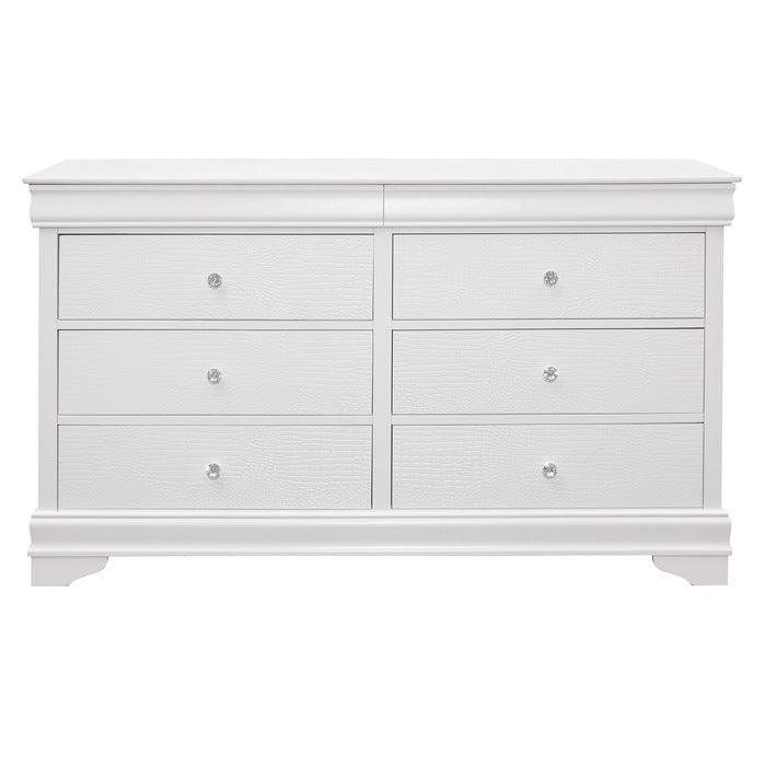 Homelegance - Lana Dresser In White - 1556W-5 - ATL FURNITURE