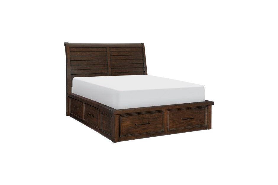 Homelegance - Logandale Eastern King Platform Bed In Brown - 1559K-1Ek - ATL FURNITURE