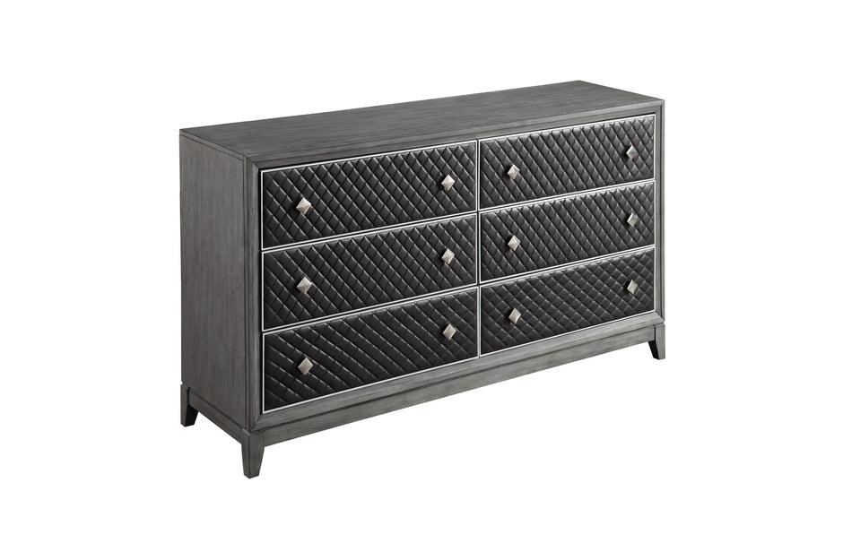 Homelegance - West End Dresser In Wire-Brushed Gray - 1566Gy-5 - ATL FURNITURE