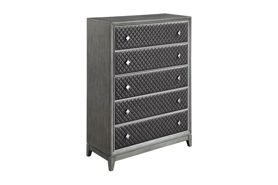 Homelegance - West End Chest In Wire-Brushed Gray - 1566Gy-9 - ATL FURNITURE