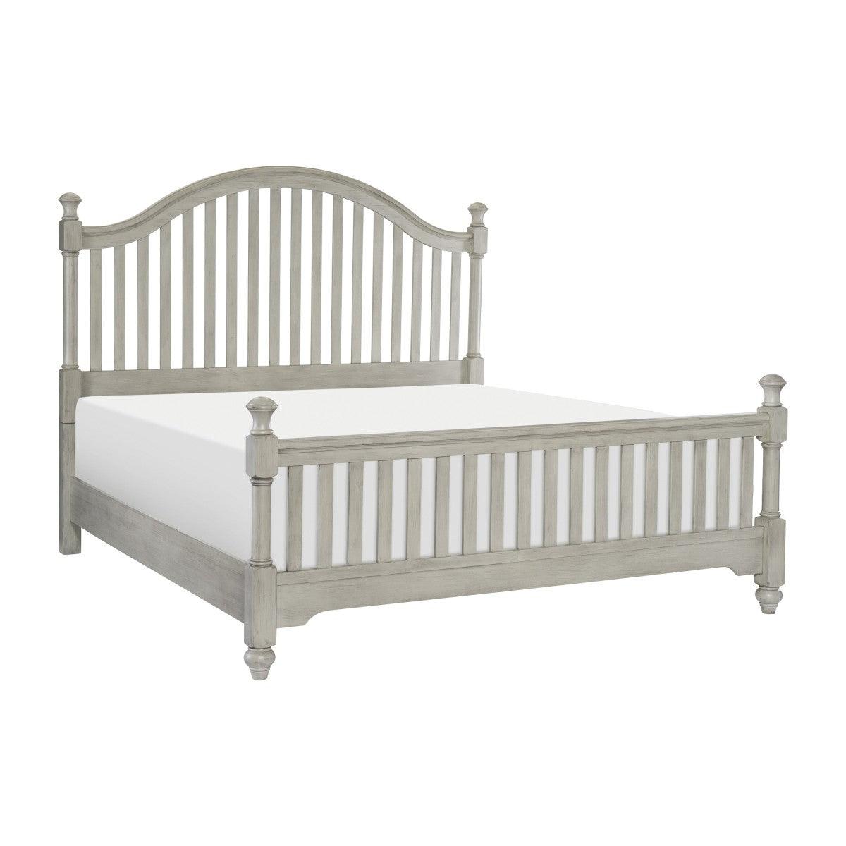 Homelegance - Mossbrook Eastern King Bed In Light Gray - 1568K-1Ek - ATL FURNITURE